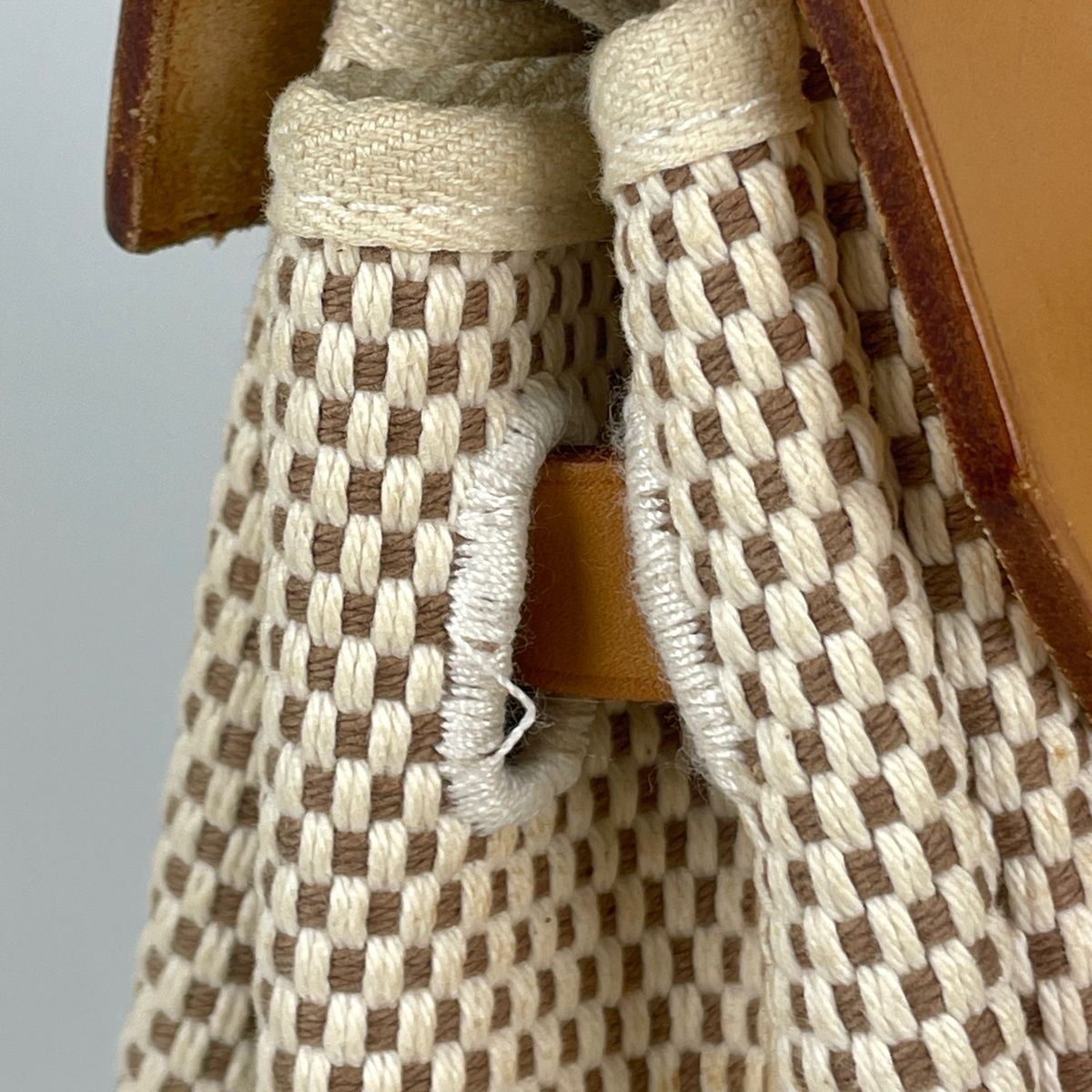 Hermes Herbag a Dos PM 2-Way Backpack Toile Ash Natural Brown — view 5