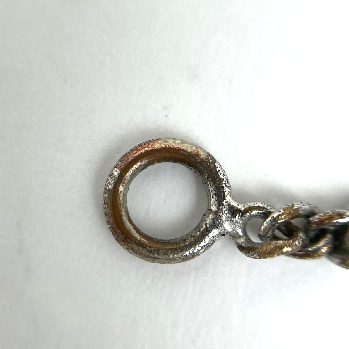 Chanel CC Logo Rhinestone Necklace Silver Plated — view 4