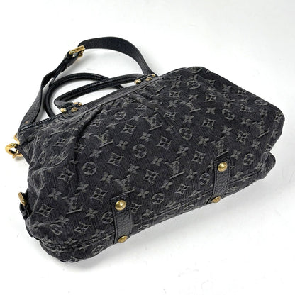 Louis Vuitton Neo Cabby 2-Way Shoulder Back Handbag Monogram Denim Noir — view 2