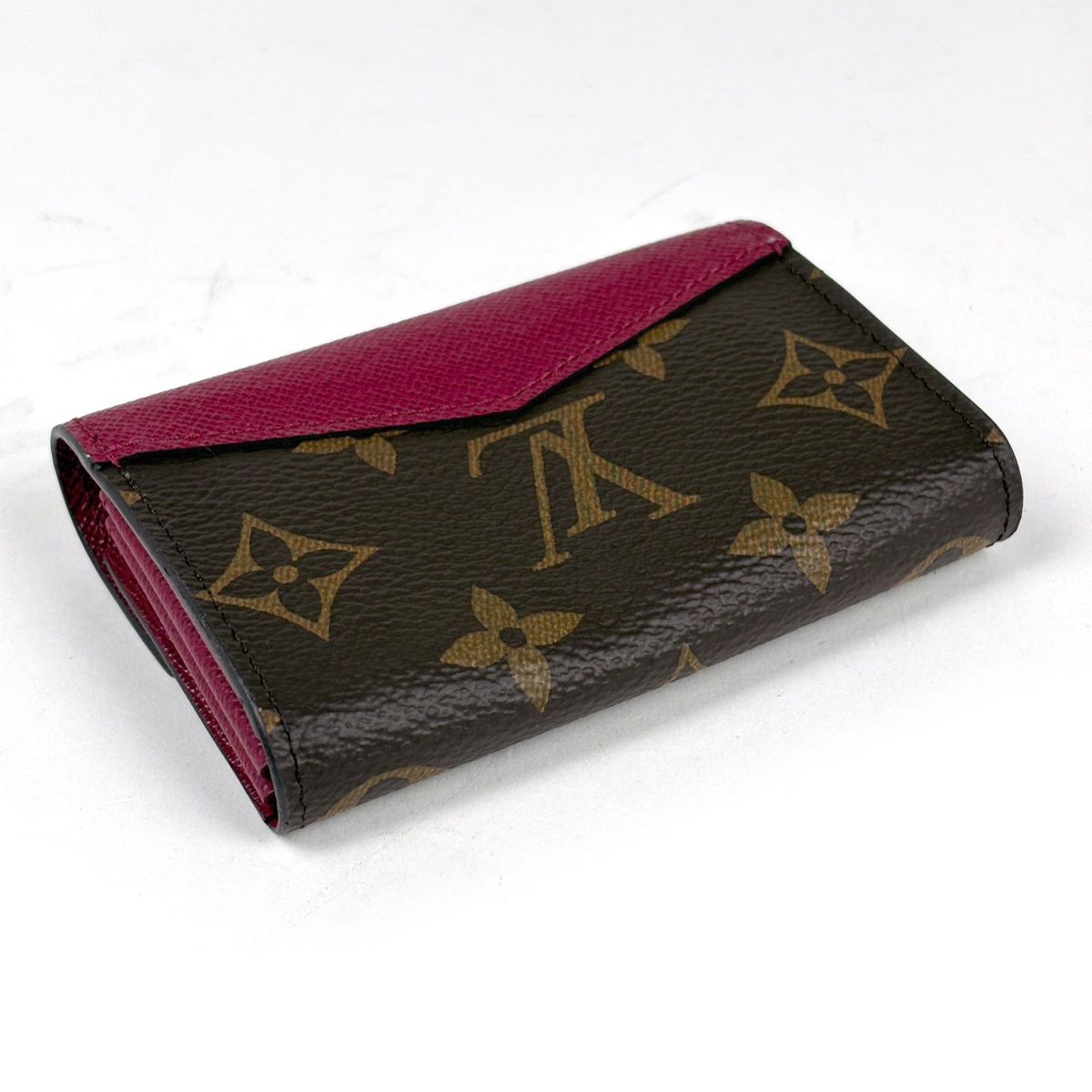 Louis Vuitton Multicult Sarah Card Case Monogram Brown Fuchsia — view 2
