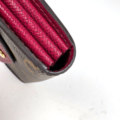 Louis Vuitton Multicult Sarah Card Case Monogram Brown Fuchsia — view 3