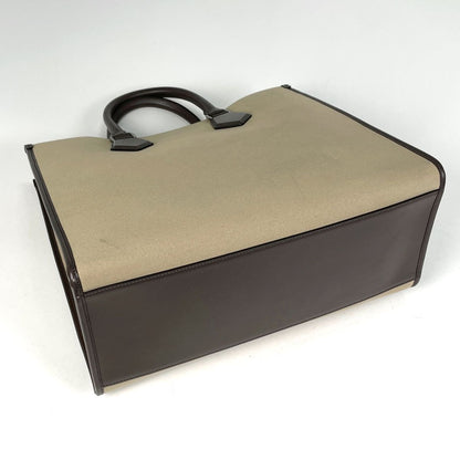 Dolce & Gabbana Edge Shopping 2-Way Tote Canvas Beige Brown — view 2