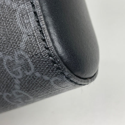 Gucci Small Messenger Bag Sherry Line Web GG Supreme Black — view 3