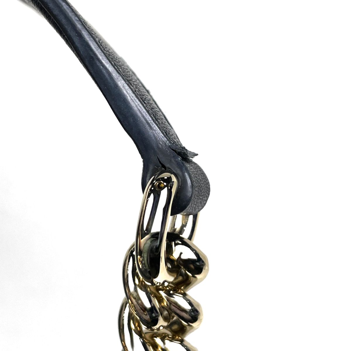 Gucci Emily Chain Shoulder Bag Micro Guccissima Horsebit Marais the Black — view 4