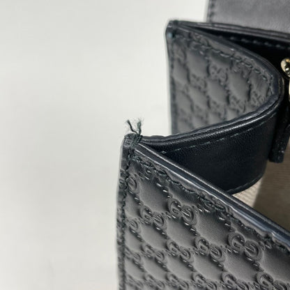 Gucci Emily Chain Shoulder Bag Micro Guccissima Horsebit Marais the Black — view 5