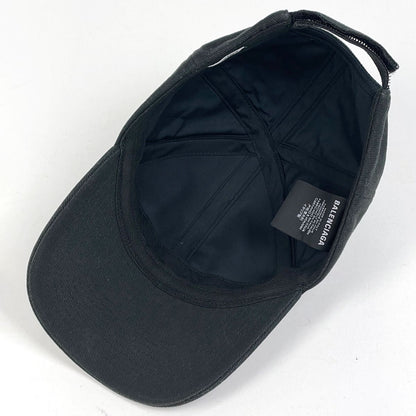 Balenciaga Logo Cap Crew Hat Cap Cotton Black — view 3