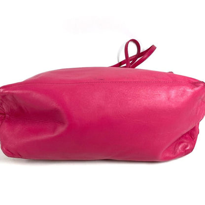 Loewe Shoulder Bag Anagram Logo Leather Pink — view 6