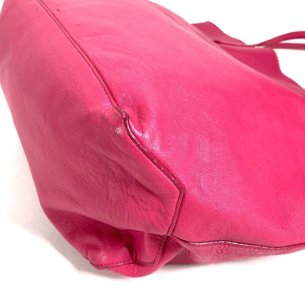 Loewe Shoulder Bag Anagram Logo Leather Pink — view 5