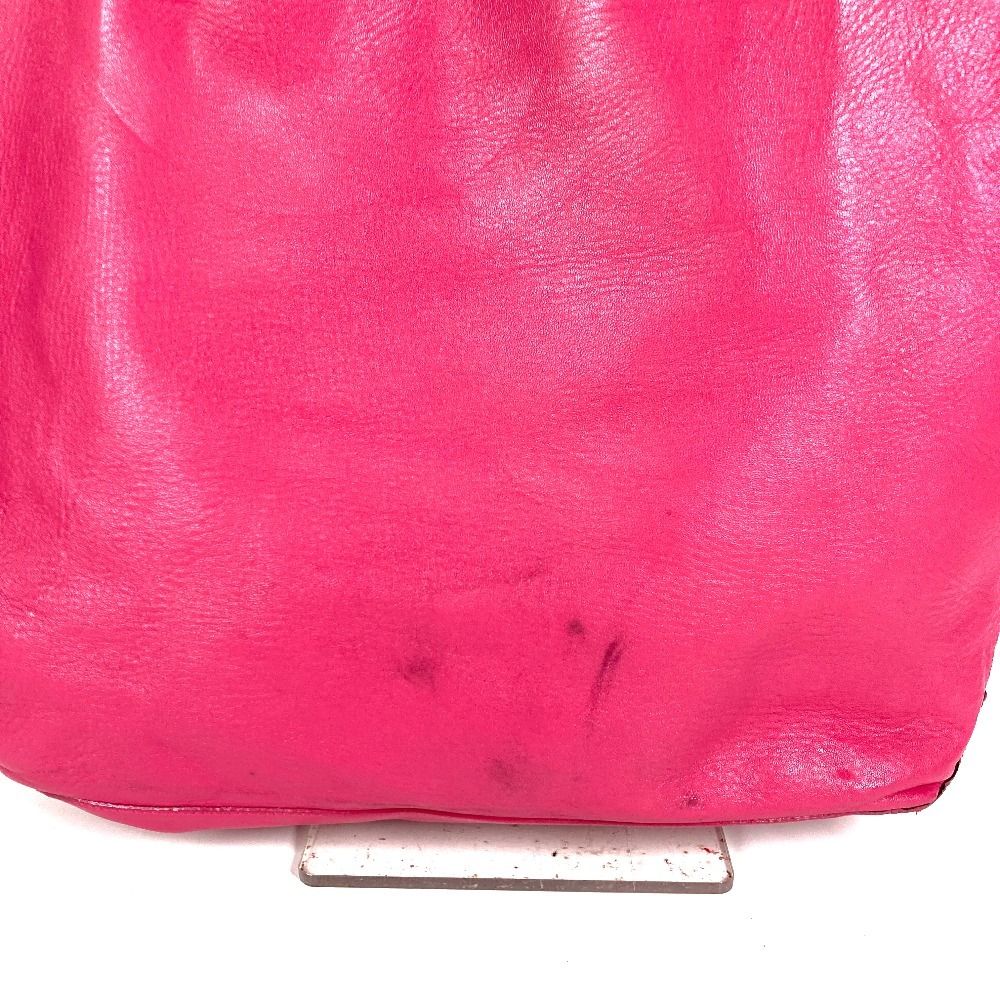 Loewe Shoulder Bag Anagram Logo Leather Pink — view 3