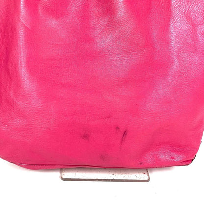Loewe Shoulder Bag Anagram Logo Leather Pink — view 3