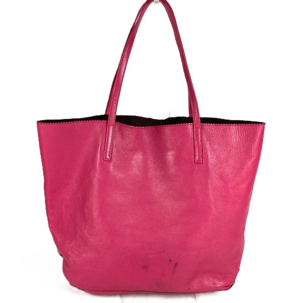Loewe Shoulder Bag Anagram Logo Leather Pink — view 2