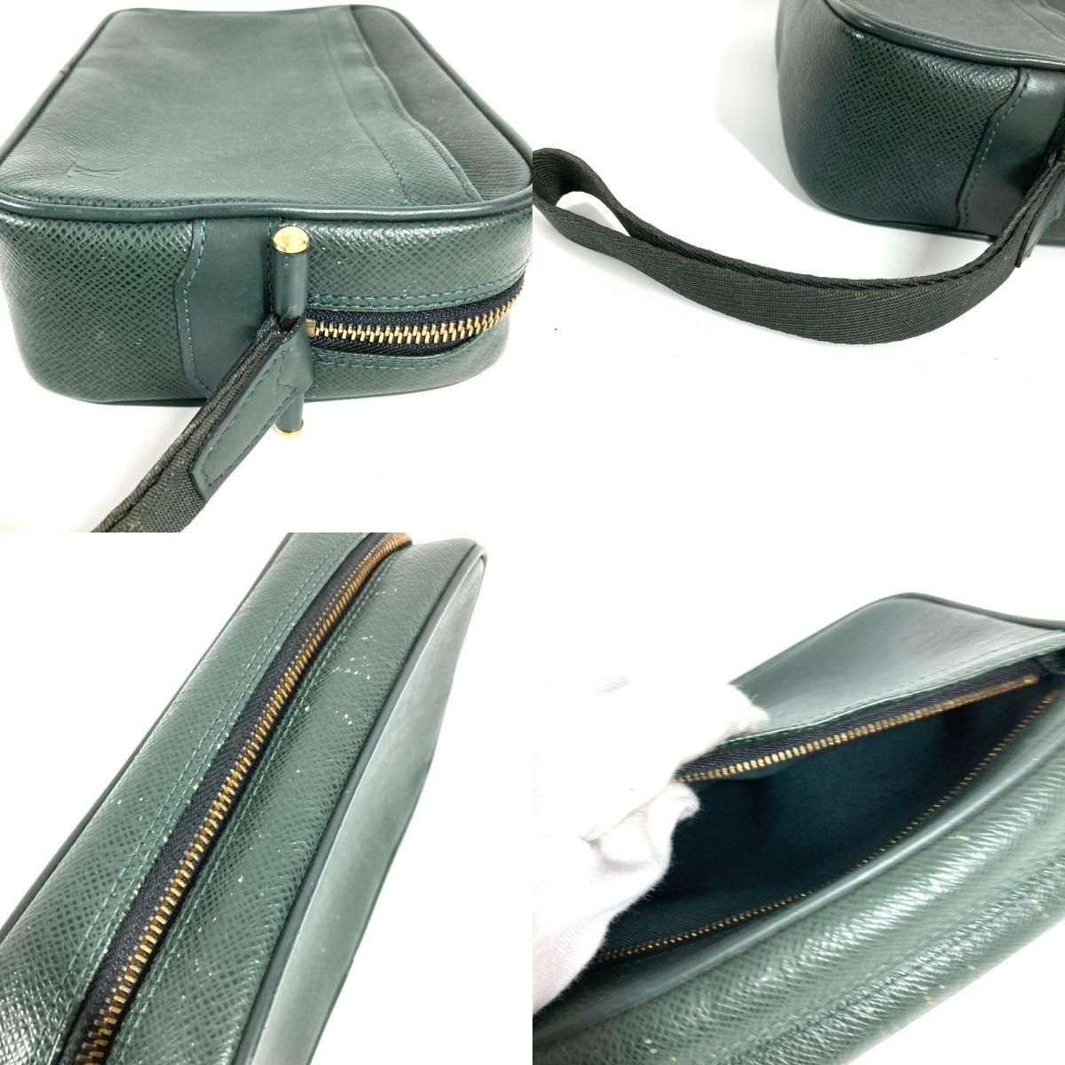 Louis Vuitton Pouch Karga Second Taiga Leather Epi Sea Green — view 8