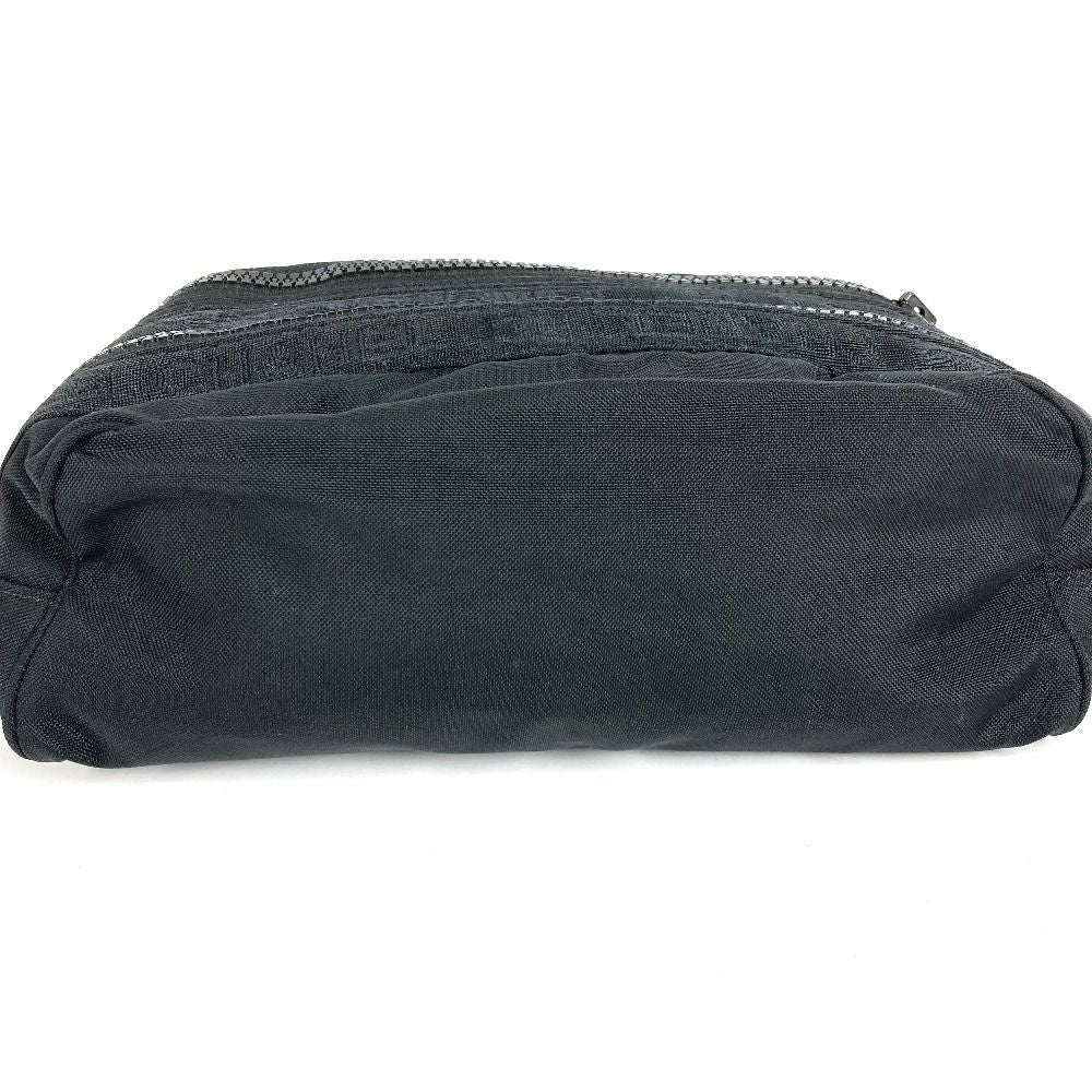 Chanel Second Bag CC Logo Nylon Canvas Black — view 4