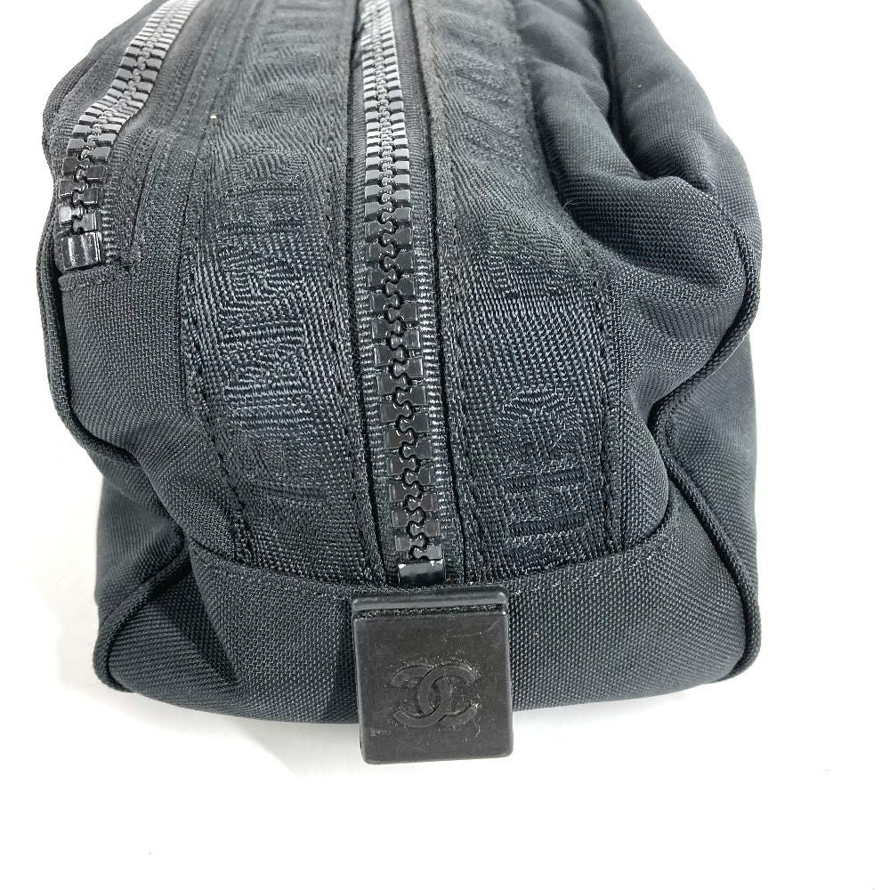 Chanel Second Bag CC Logo Nylon Canvas Black — view 5