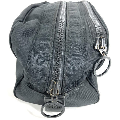 Chanel Second Bag CC Logo Nylon Canvas Black — view 3