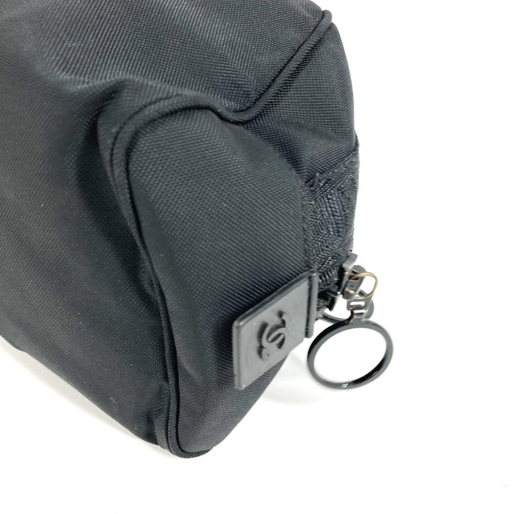 Chanel Second Bag CC Logo Nylon Canvas Black — view 8