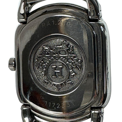 Hermes Watch Rallye White Dial SS Quartz — view 4