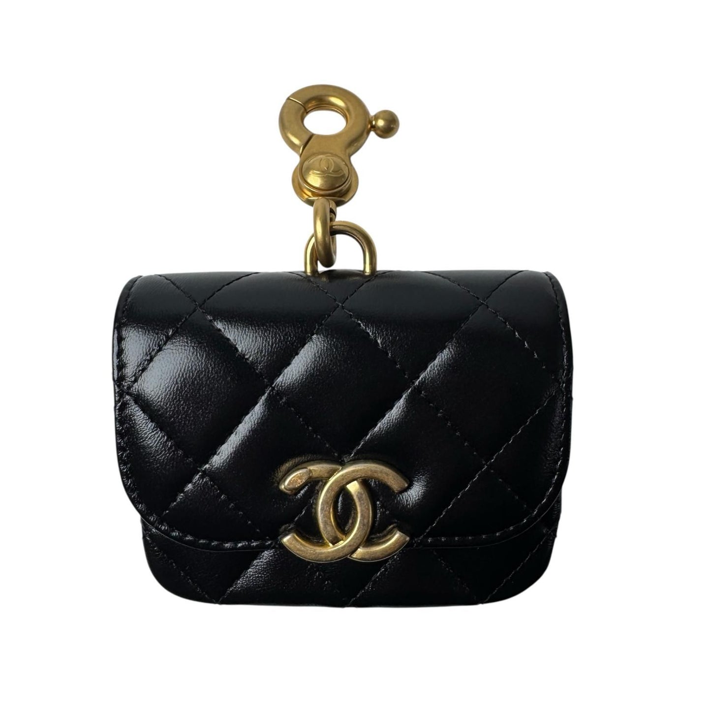 Chanel Bag Charm Quilted CC Logo Case