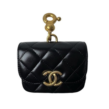 Chanel Bag Charm Quilted CC Logo Case