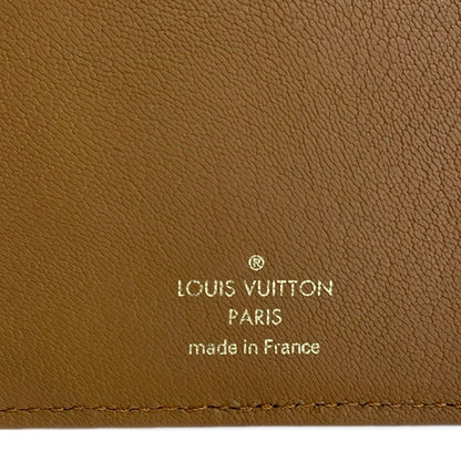 Louis Vuitton Wallet Portefeuille Brazza Orange Brown Leather — view 5
