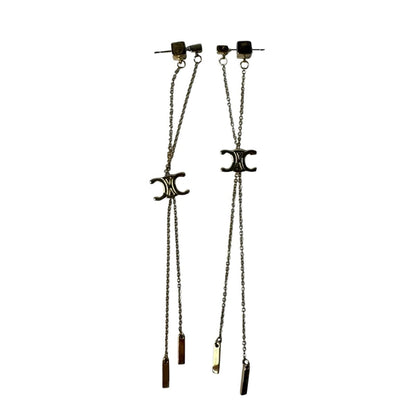 Celine Triomphe Long Chain Earrings — view 3