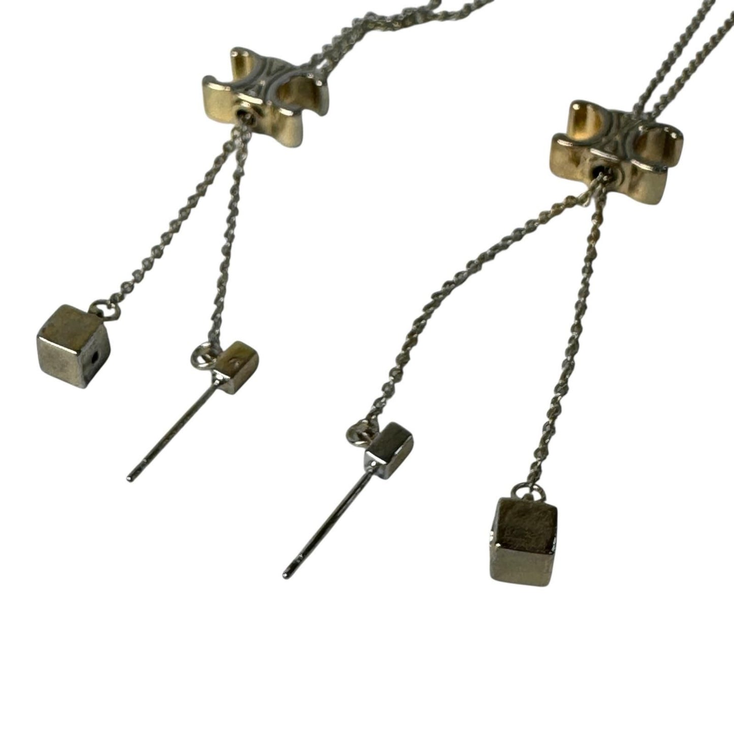 Celine Triomphe Long Chain Earrings — view 5