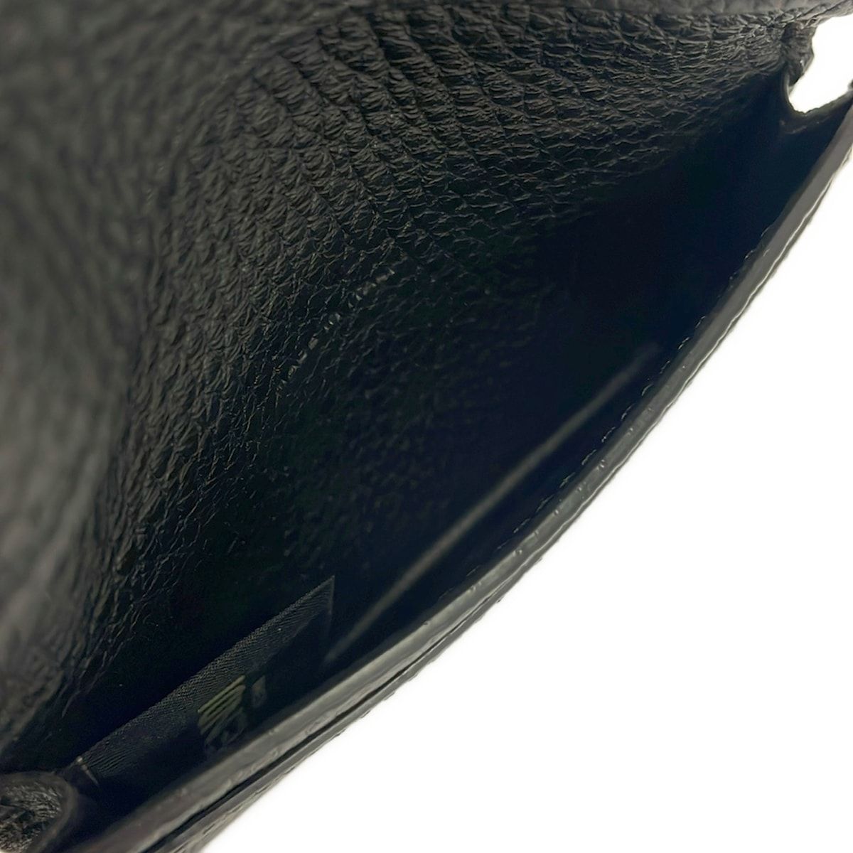 Fendi Business Card Holder Black Leather — view 5