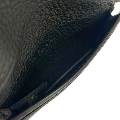 Fendi Business Card Holder Black Leather — view 5
