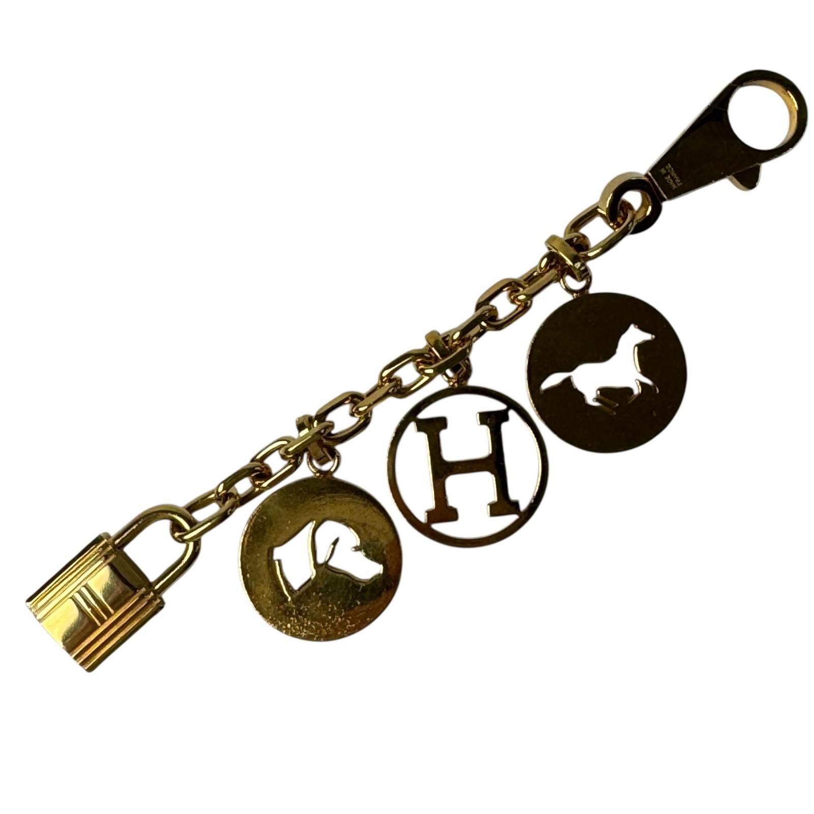 Hermes Amulet 4 Bulllock Bag Charm GD Gold — view 2