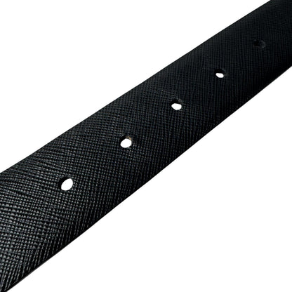 Prada Saffiano Leather Reversible Belt 90 36 Black — view 5