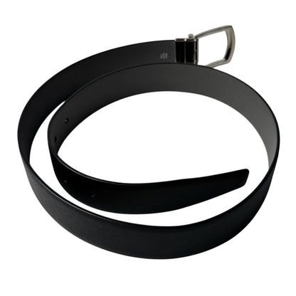 Prada Saffiano Leather Reversible Belt 90 36 Black — view 2