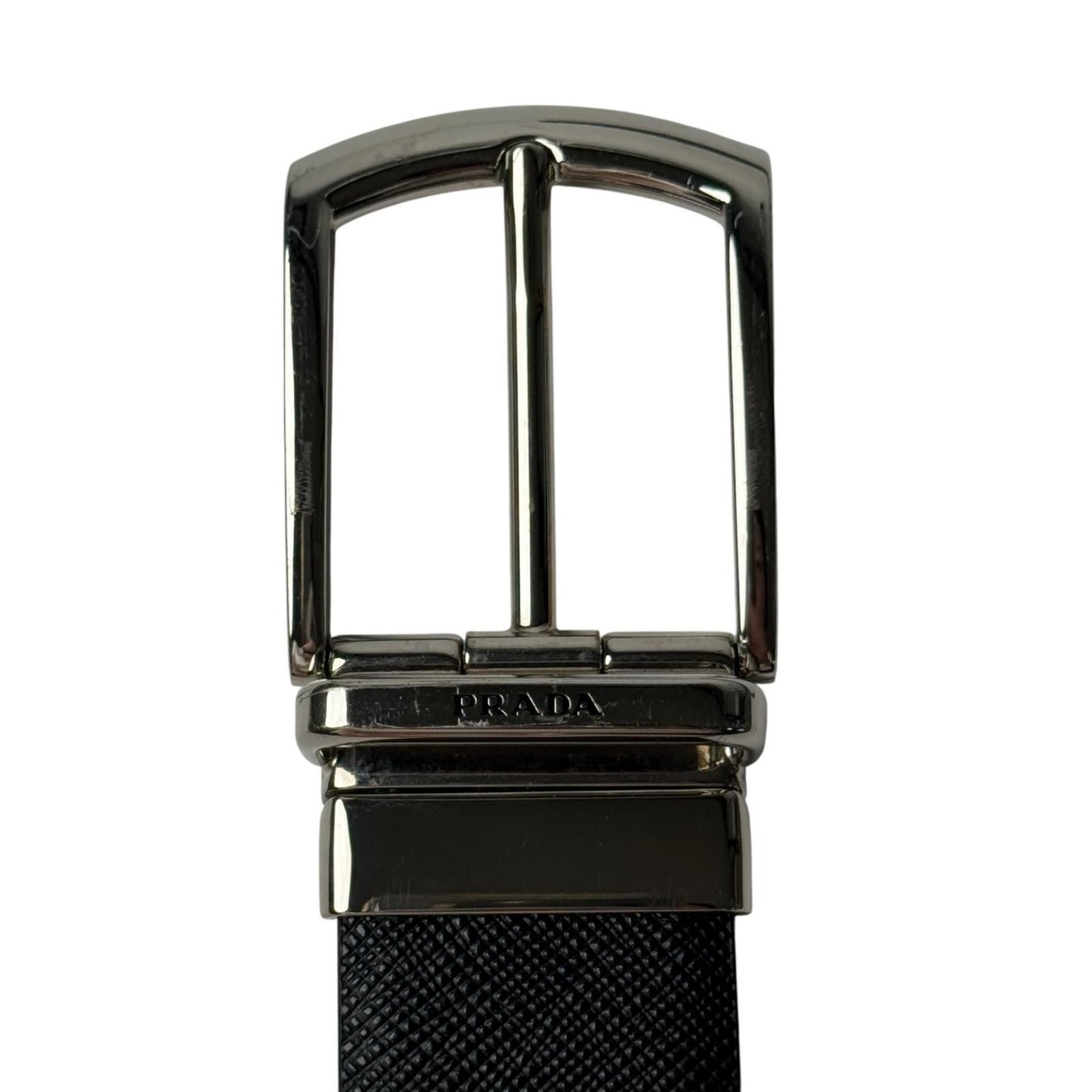 Prada Saffiano Leather Reversible Belt 90 36 Black — view 4