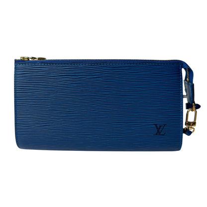 Louis Vuitton Epi Pochette Blue Pouch