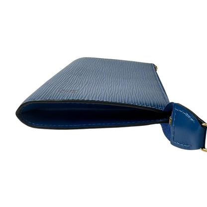 Louis Vuitton Epi Pochette Blue Pouch — view 4