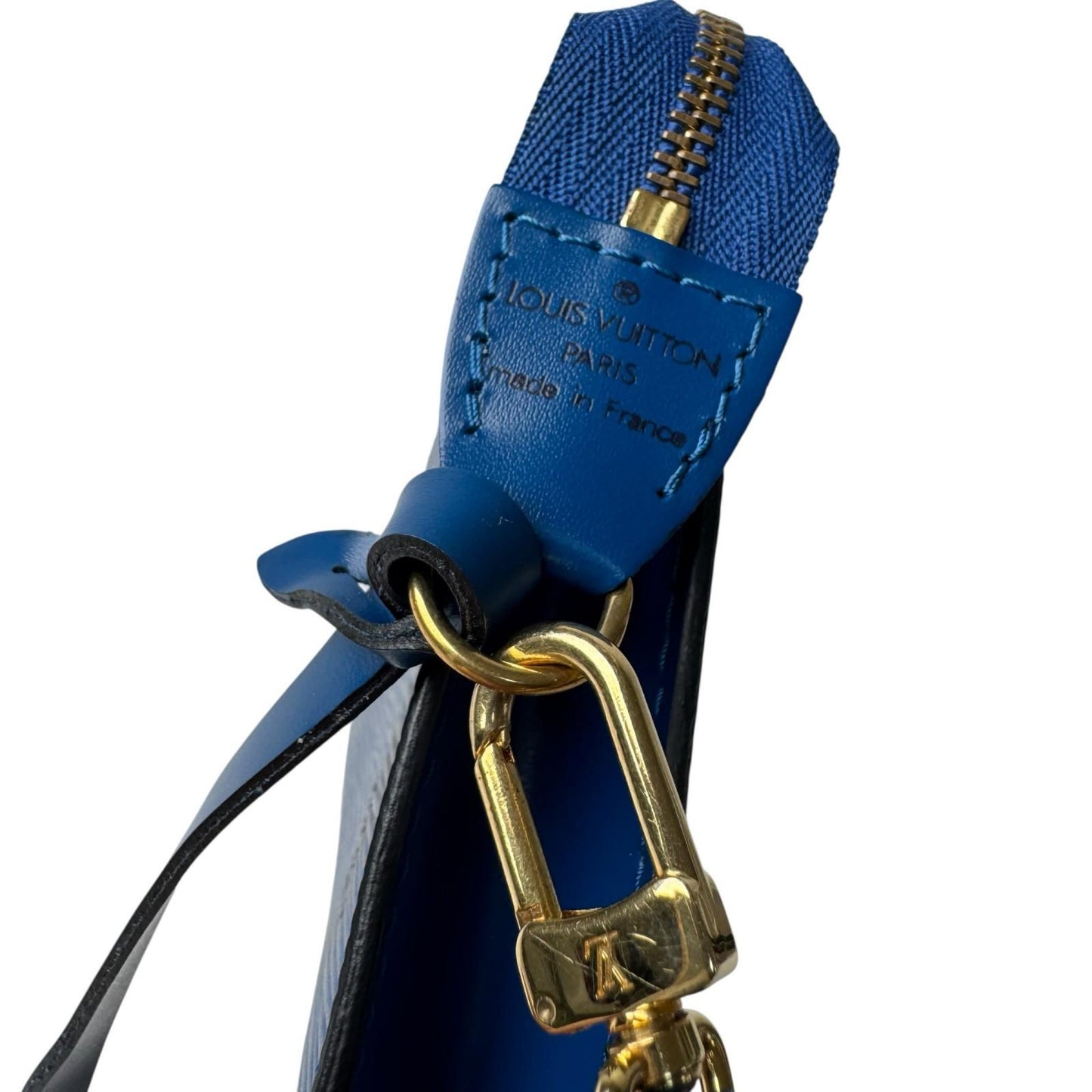 Louis Vuitton Epi Pochette Blue Pouch — view 7