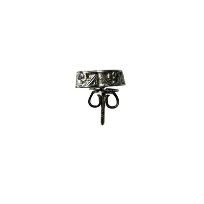Gucci Single Studded Earrings Double Logo Silver — view 3