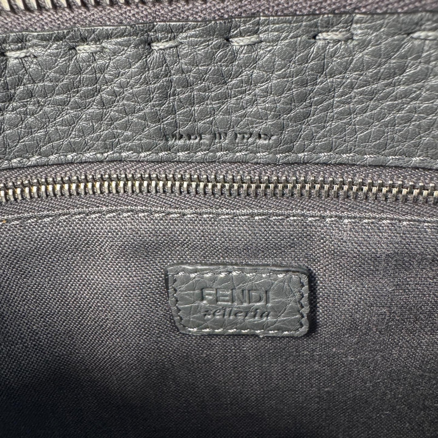 Fendi Selleria Clutch Dark Gray — view 8