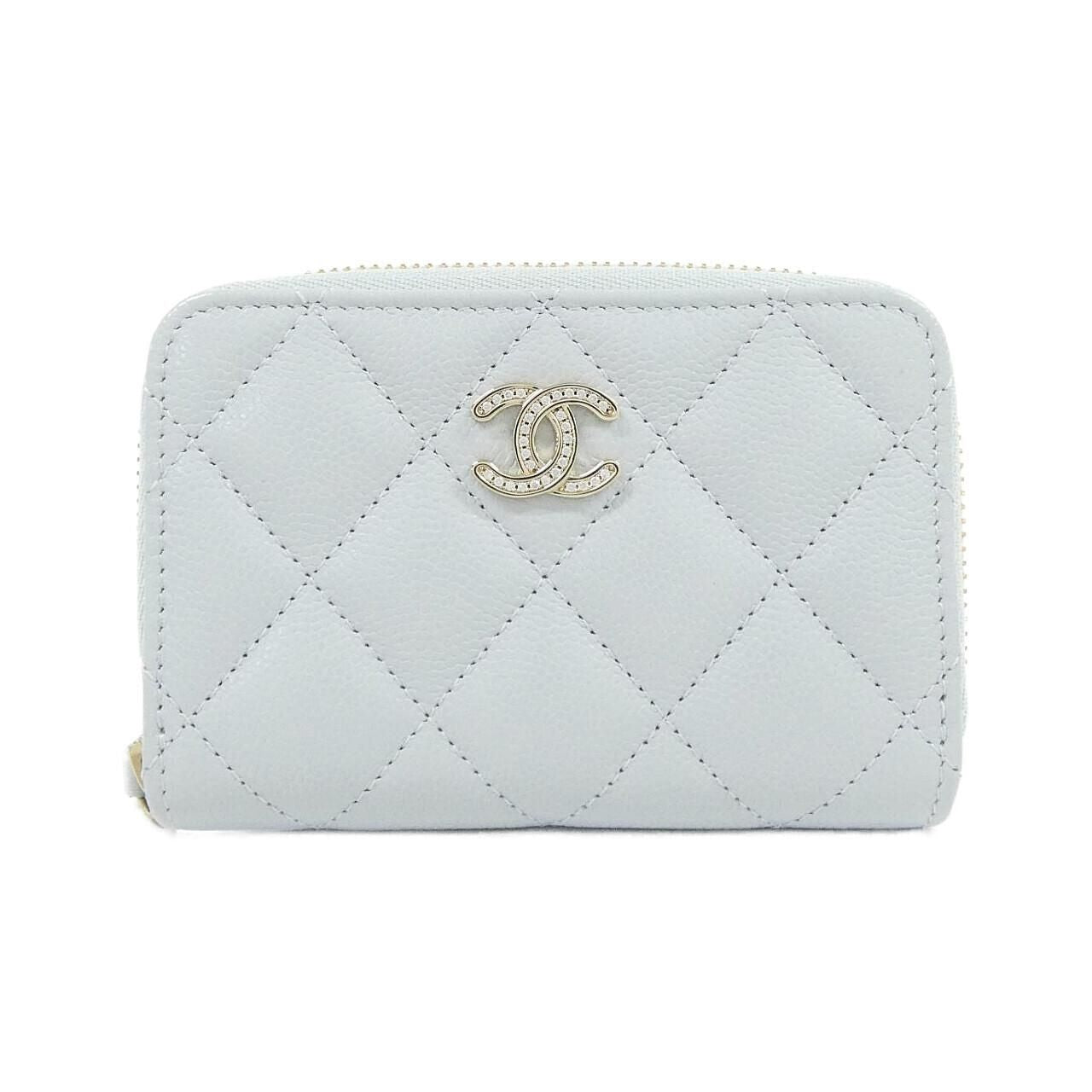 Chanel Coin Case Coin Purse Blue