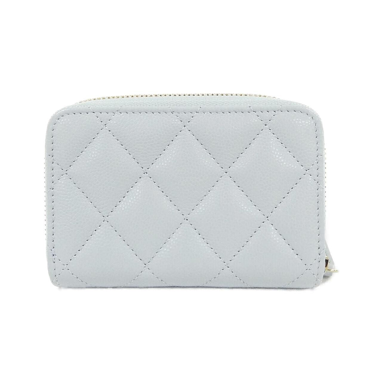Chanel Coin Case Coin Purse Blue — view 2