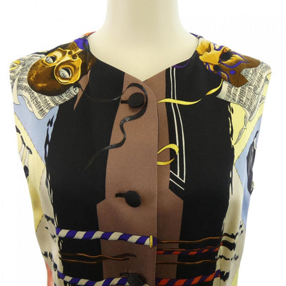 Hermes Vintage le Carnaval de Venise Twill Lane Vest — view 6