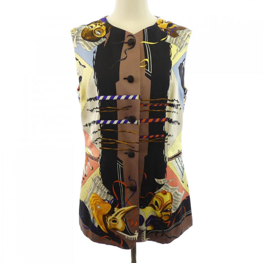Hermes Vintage le Carnaval de Venise Twill Lane Vest