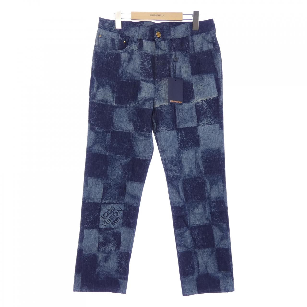 Louis Vuitton Salt Print Denim Pants Jeans
