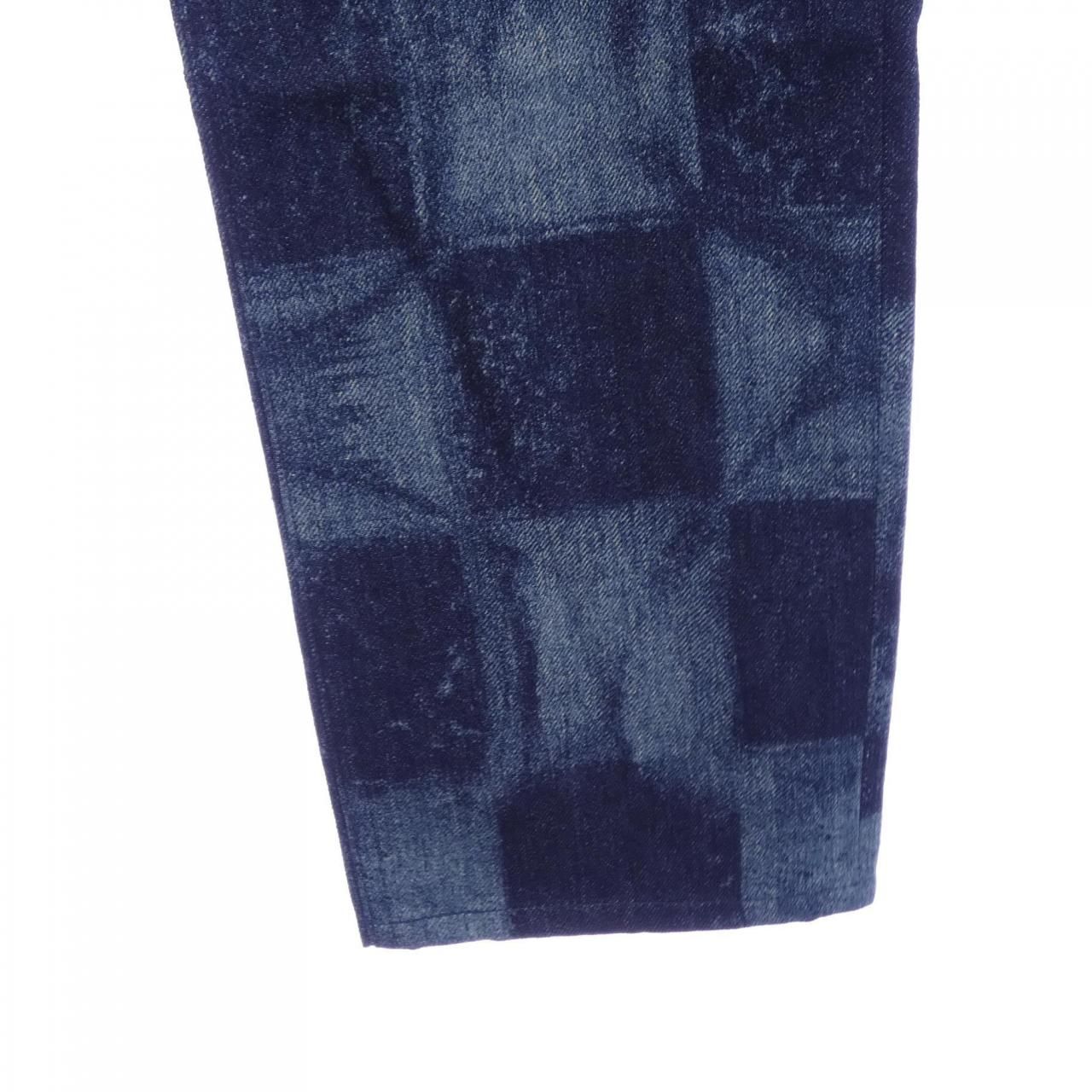 Louis Vuitton Salt Print Denim Pants Jeans — view 6