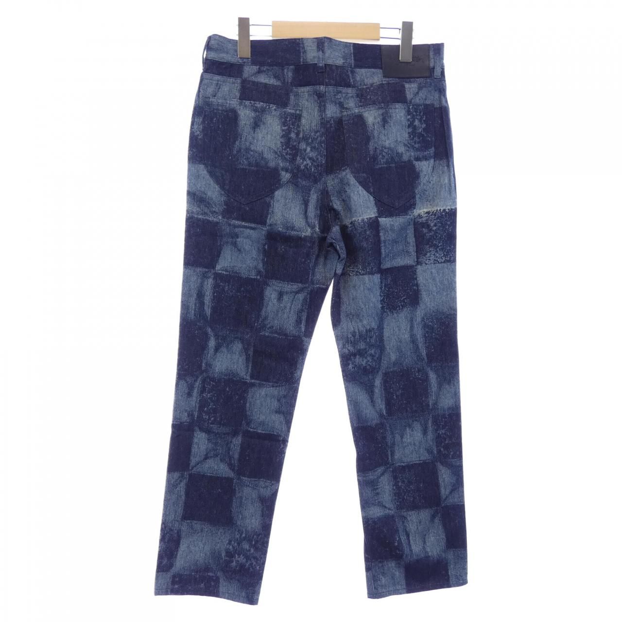 Louis Vuitton Salt Print Denim Pants Jeans — view 2