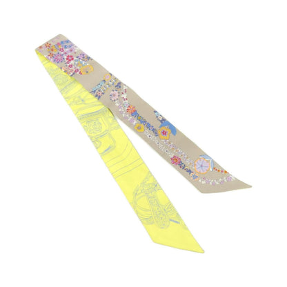 Hermes Brides de Gala Fleurs Twilly Scarf