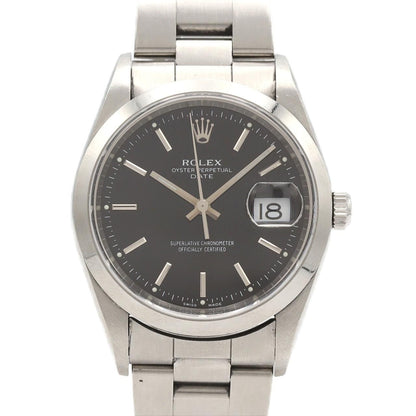 Rolex Oyster Perpetual Date SS Automatic Winding a Number Watch