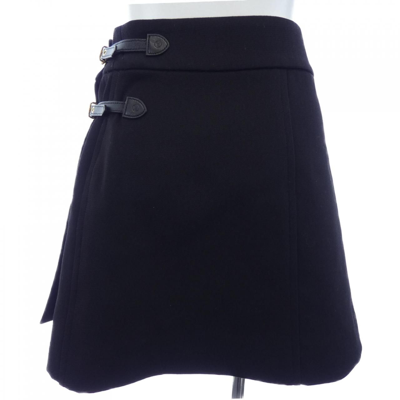 Louis Vuitton Strap Detail Mini Wrap Skirt — view 2