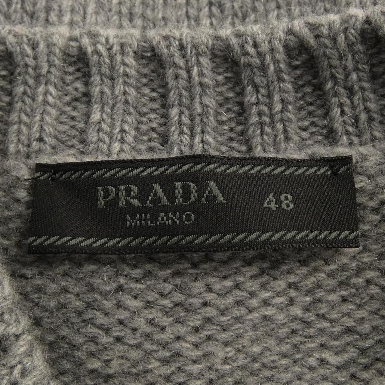 Prada Wool Cashmere Crew Neck Sweater Knit — view 4