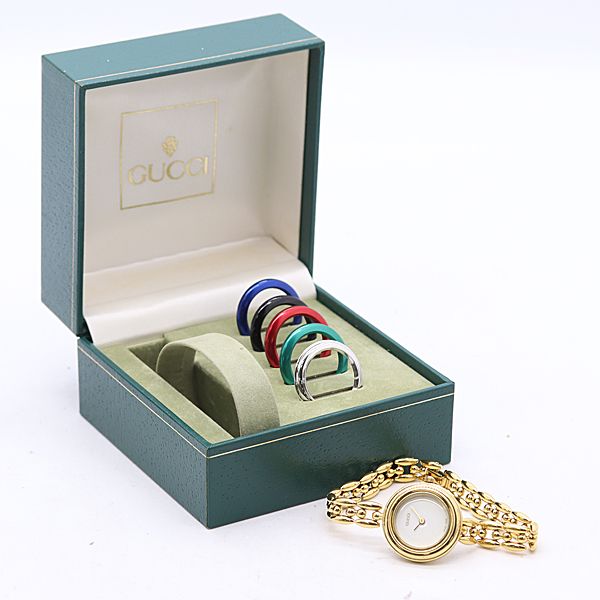 Gucci Change Bezel 11 12.2 Quartz White Dial Watch