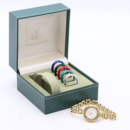 Gucci Change Bezel 11 12.2 Quartz White Dial Watch
